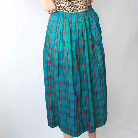 Vintage Plaid Skirt